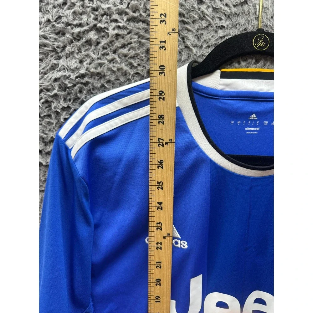Adidas 2016-2017 Juventus FC Away Short Sleeve‎ Soccer Jersey Blue Mens Size M